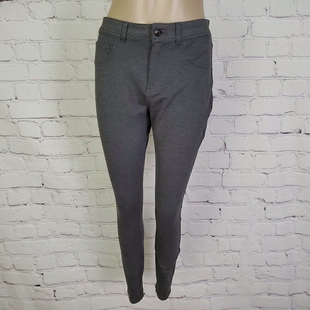 PINK TARTAN Grey Stretch Slim Fit Ankle Pants 6